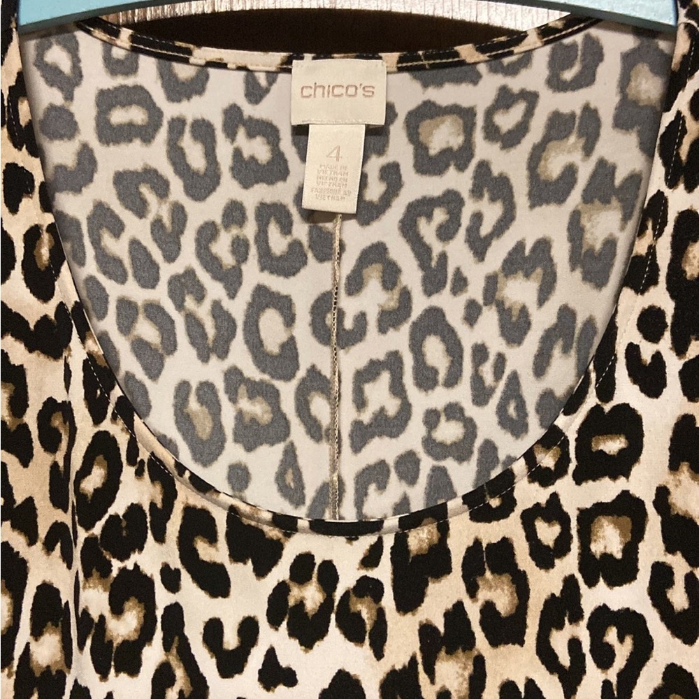 Chico’s size 4 leopard print dress - like new